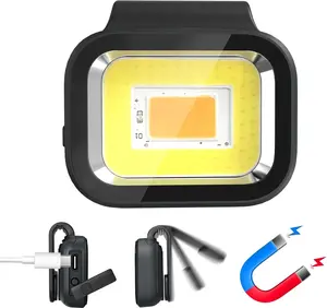 Running Lights, Waterproof Clip on Running Flashlights for Runners, 6 Modes Lightweight Rechargeable Safety Light for Joggers Running Camping Hiking Emergency