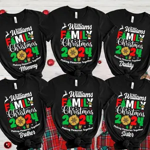 Personalized Family Christmas T-shirts, Christmas Shirt, Family Christmas Matching Shirt, Personalized Holiday Shirt For The Whole Family Unisex Hoodie T-shirt And Funny Sweatshirt M