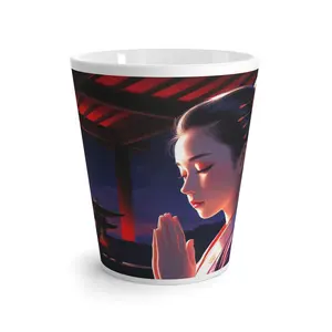 Ming. Serene Night Latte Mug - 12Oz Ceramic Tumbler, Microwave & Dishwasher Safe, Reusable Drinkware, Cozy Home Decor, Gift for Tea Lovers