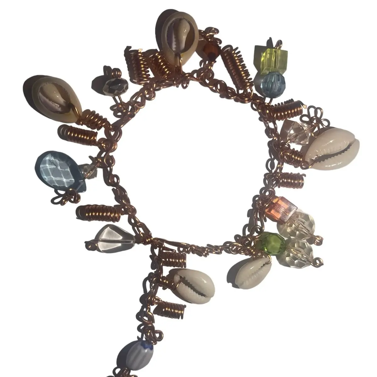 2Adjustable Copper Anklets