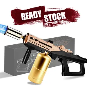 Powerful Grill Torch Gun with Adjustable Propane Flame, Cooking Torch for Grilling Searing Cooking, Perfect for Chefs Outdoor Enthusiasts and Home Use(Tank Not Included) Multifunctional Nozzle Bakeware Charcoal Set SpringStatements