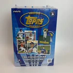 Topps 2025 Archives Baseball Blaster Box - Find 4 Exclusive Black Parallels per Box - Official MLB Trading Cards
