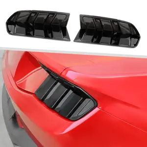 For 2024+ Ford Mustang Smoked Black Rear Tail Light Lamp Trim Cover