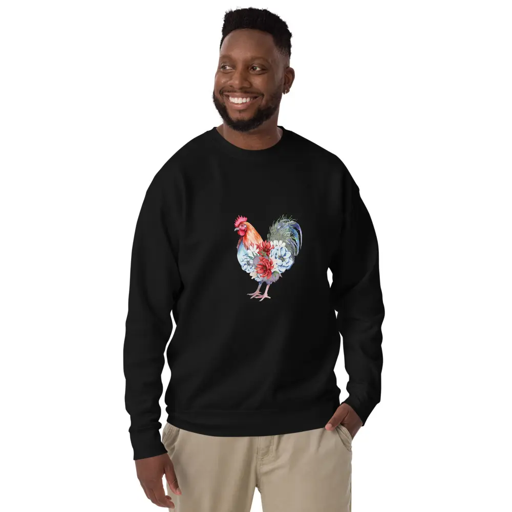 Watercolor Rooster  Sweatshirt