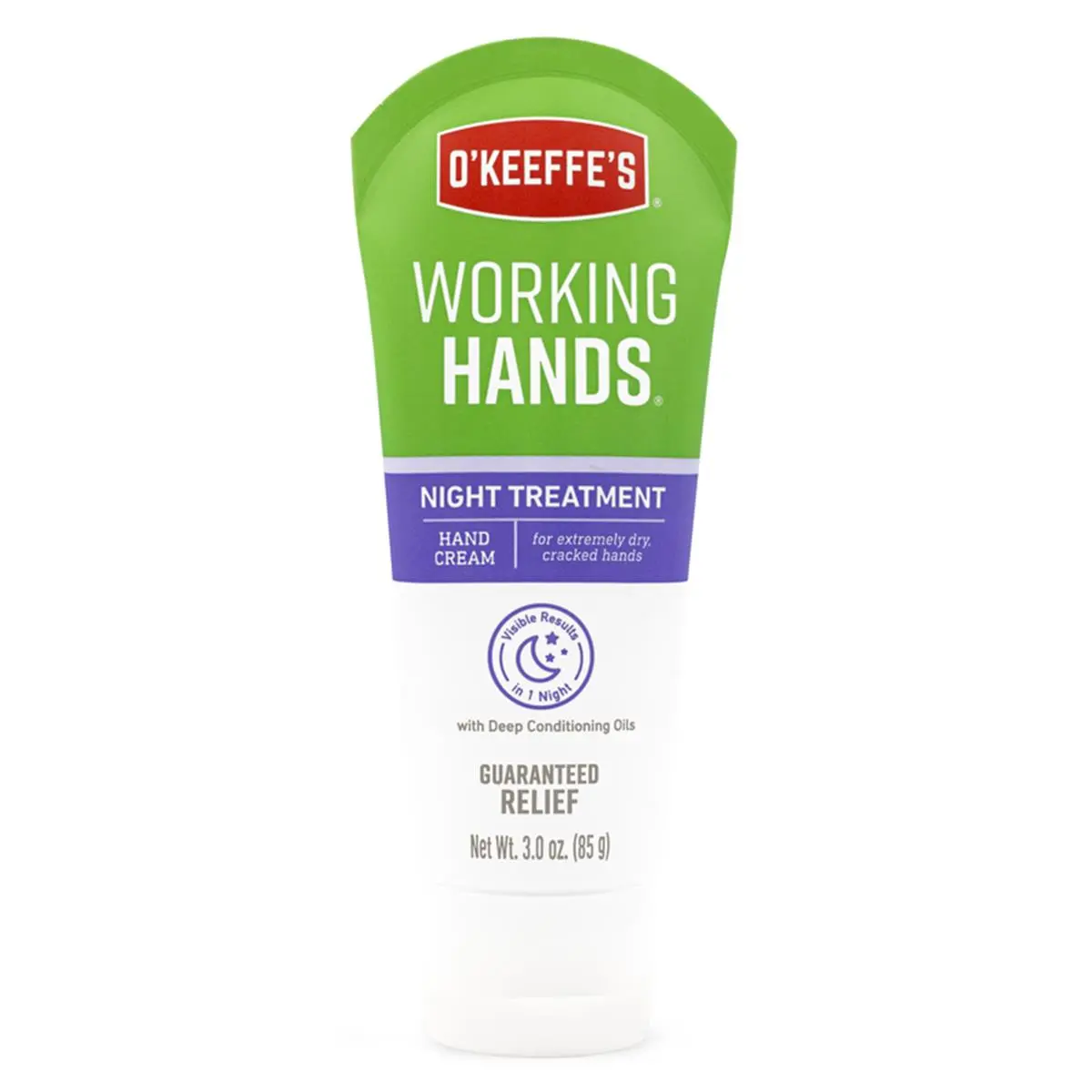 212 MAIN O'Keeffe's Working Hands Night Treatment, Intensive Overnight Repair Cream for Dry Hands, 3 oz, Pack of 5, 3Oz