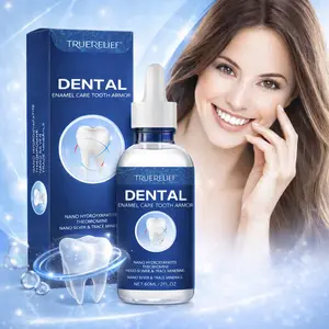 TRUERELIEF Dental Enamel Care Tooth Armor Liquid Nano Hydroxyapatite Remineralization Drops for Tooth Enamel Repair & Sensitivity Relief 60 ml