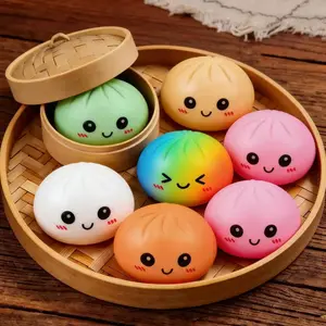 3.3" Dumpling Squishy Toy |   Cute Soft Stress Relief Fidget, Slow Rising，Children's Day gift