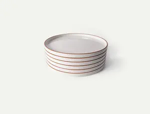 Rimmed & Flat Dinner Plates - Set of 6