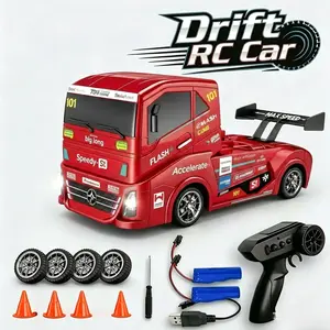 1:24 4WD 5CH High Speed Drift RC Truck Toy Perfect for Kids Teens & Adult RC Hobbyists Backyard Racing