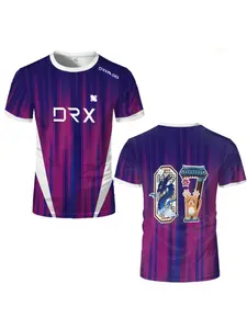 DRX 2026 New Esports Team Uniform T-Shirt A Must-have Tee For Gaming Fans Men's And Women's Breathable Quick-Drying Sports Top