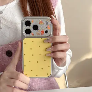 Transforming Star Pattern iPhone Cases for iPhone 17 Pro Max, 16 Pro Max, 15 Pro Max, and 14 Pro, Creative Fashion Aesthetic Covers for Apple Smartphones