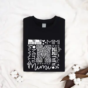 Mimi Mothers May T-shirt, Pregnancy Announcement Shirt, New Mimi Gift Tee, Mimi life Short Sleeve, New Grandma T-shirt, M Letter Funny Shirt.