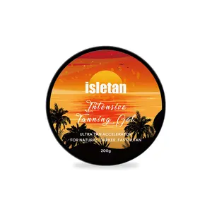 isletan intensive tanning gel for outdoor sun pineapple 200g