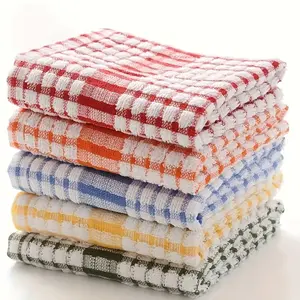 5-pack absorbent checkered kitchen towels