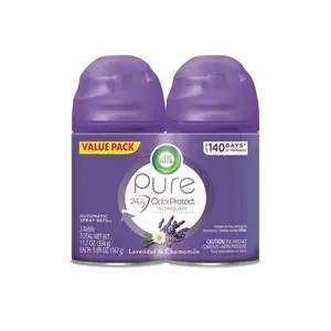Freshmatic Automatic Air Freshener Refill - 2-Pack Wick Scented Lavender, 5.89 oz, Automatically Releases Bursts, 6 Months of Indoor Home Care Fragrance Spray