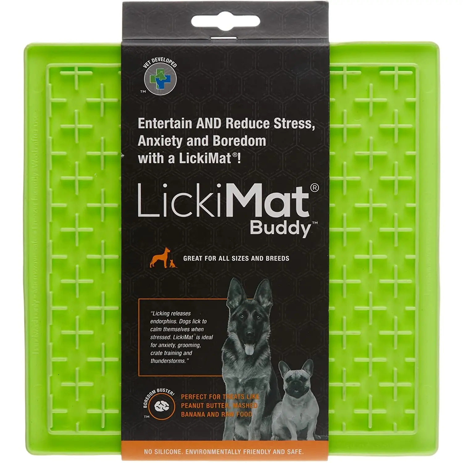 LickiMat Classic Buddy Slow Feeder Lick Mat for Dogs