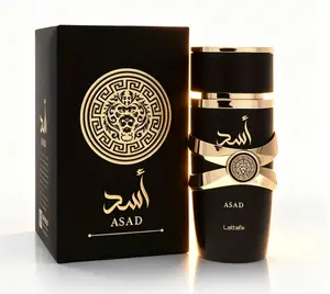 Lattafa Asad | Luxury Viral Arabian Men Perfume | Smoky Woody Spicy Oud Notes | Elite Masculine Signature Scent | Magnetic Head Turner | 8-10H Beast Mode Long Lasting 100ml
