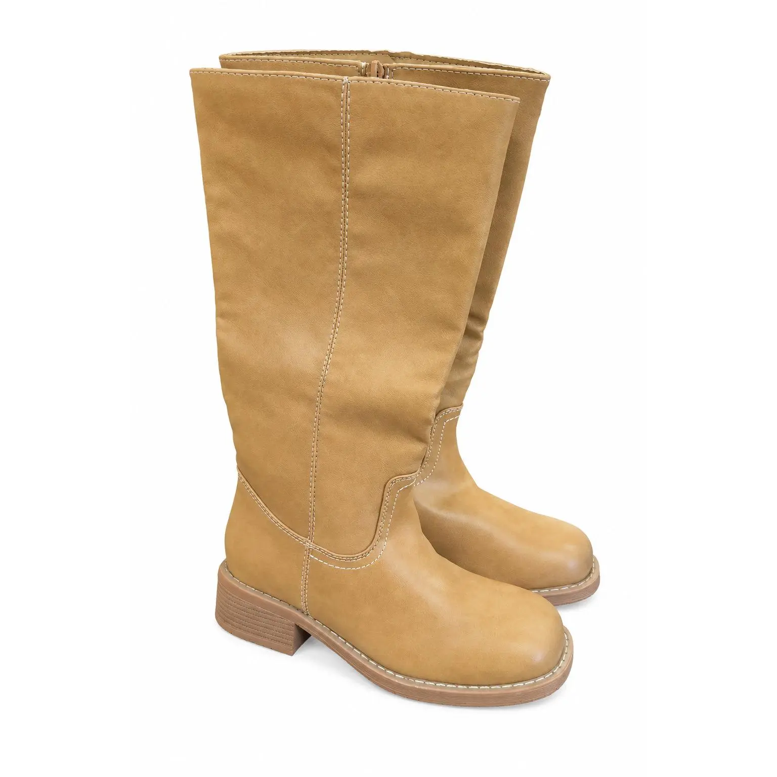 Camel Colored Tall Riding Boots