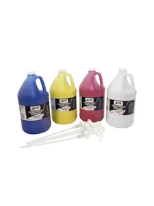 Chroma Acrylics 1592739 Sax Versatemp Premium Heavy-Bodied Tempera Set with Pumps, Multiple Colors, 4 gal