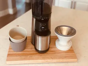 Solid Wood Countertop Coffee Riser