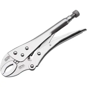 12-inch Heavy Duty Locking Pliers, Chrome Vanadium Steel, Curved Jaw Locking Pliers