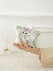 Butterfly Pattern Makeup Bag, Portable Cosmetic Storage Bag, Makeup Tool Organizer, Zipper Makeup Organizer Pouch, Versatile Storage Bag for Travel & Daily Use, Cosmetic Beauty Organisers