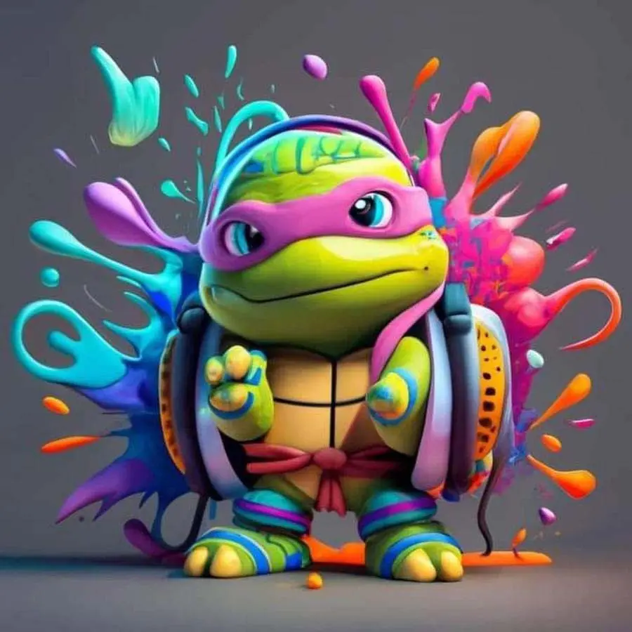 5D DIY Full Drill Diamond Painting - Diamond Painting Kits Ninja Turtles Mosaic Canvas DIY Wall Art, Home Wall Decoration, with Diamond Art Tools, Handicraft