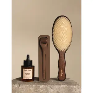 Bur Bur One of a Kind Bundle Featuring Growing Season Hair & Scalp Oil, Derma Roller and Your Choice of Mermaid Brush