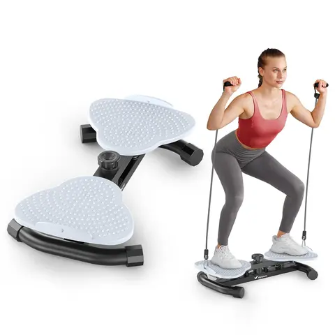 MERACH Waist Twister Board - Home Workout Equipment, Tummy Exercise Equipment, Multifunctional Abdominal Trainer, Durable PP Material, Non Slip Pedal, Noiseless During Use, 300 lbs Load-Bearing Capacity