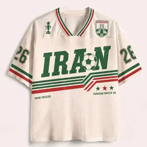 Iran Soccer Jersey, Retro Team Melli Shirt, Custom Name Number Jersey, Iranian Football Fan Gift, Persian Match Tee