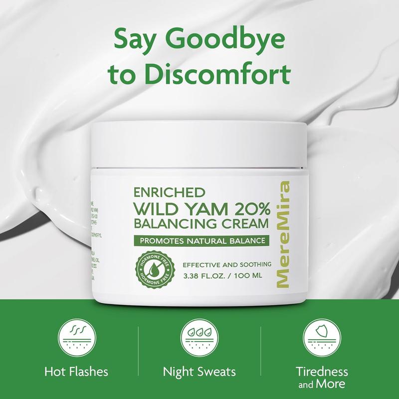 Wild Yam Cream for Hormone Balance: Australia Barbara O'neill Recommended Solution for Women Menopause Hormonal Balancing - 20% Topical Natural Wild Yam, 3.38 fl.oz