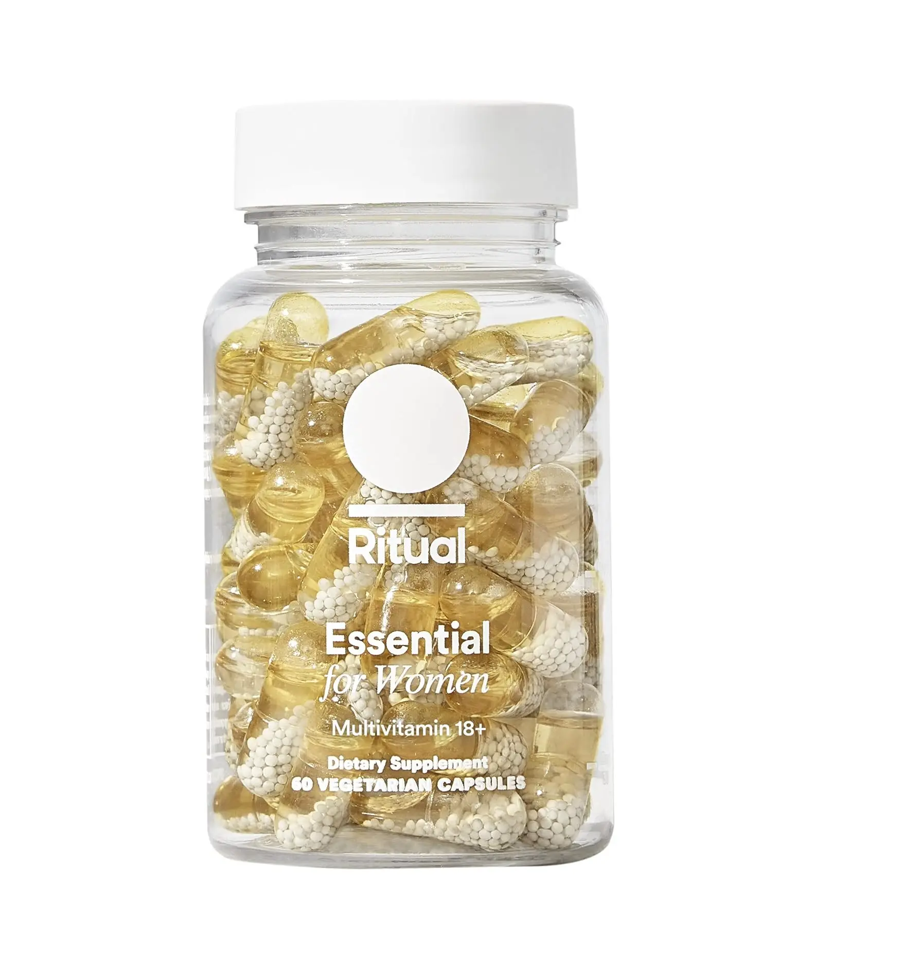 Ritual Women's 18+ Multivitamin - USP Verified - 60 Capsules - 30 Servings Clinical-Backed - Key Essential Vitamins and Minerals - Support Energy, Heart, Bone, Brain Health*- Vegan - Citrus