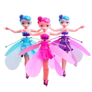 Magic Flying Fairy Princess Doll, Hand-Controlled Induction Hover Toy for Girls, Stress Relief Interactive Flying Toy, Outdoor & Indoor Play, Rechargeable Flying Doll Gift for Kids