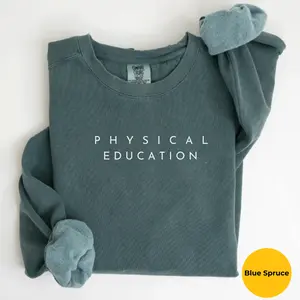 Comfort colors Pe Teacher Graphic T-shirt Physical Education Cotton Crewnecks Physical Education Teacher T-shirts Pe Machine Washable T-shirt Coach Shirt