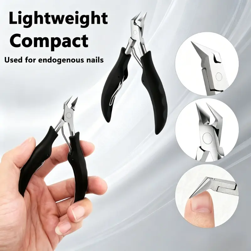 New 4Pcs Premium Toenail Clippers Set for Seniors, Professional Grade for Thick & Ingrown Toenails with Straight & Angled Sharp Blades, Nail File, Nail Care
