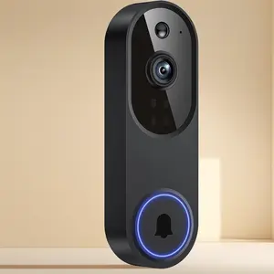 Wireless Video Doorbell Camera with AI Human & Motion Detection, Battery Powered, 2 Way Audio, Night Vision, Cloud Storage (Not Included), Supports 2.4G WiFi Only, for Indoor/Outdoor Security