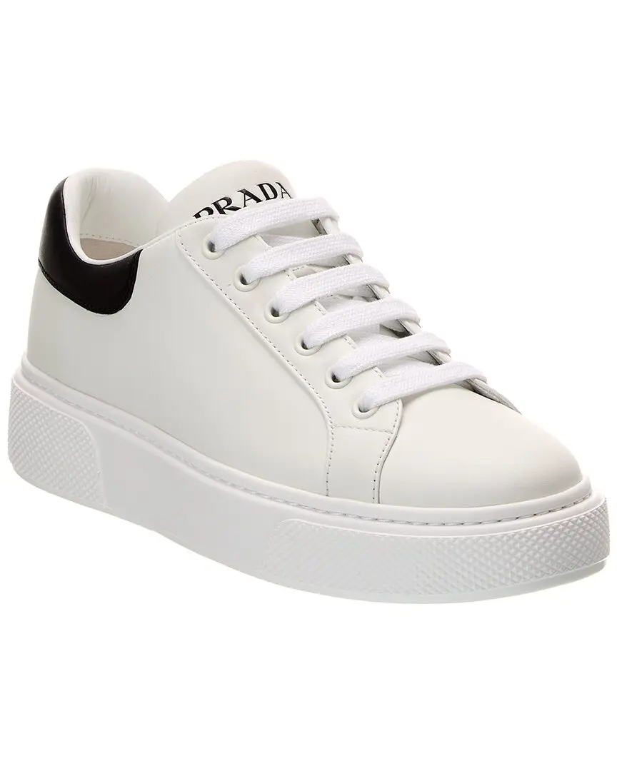 Prada Logo Leather Sneaker