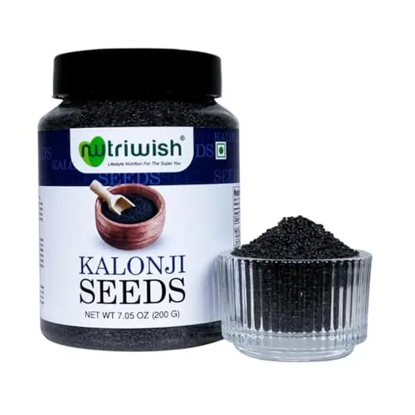 Nutriwish Kalonji Seeds | Premium Black Cumin / Nigella Seeds | 100% Natural | Vegan & Gluten-Free | Bold Flavor | Seeds for Eating & Cooking | 7 oz - Spice, Flavor Indian