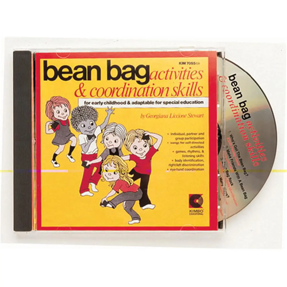 Kimbo Classic English Early Childhood Educational Audio CD - Children's Bean Bag Activities Resource for Ages 3-8, Develops Gross Motor Skills, Enhances Directionality, Increases Balance, Develop Gross Motor Skills