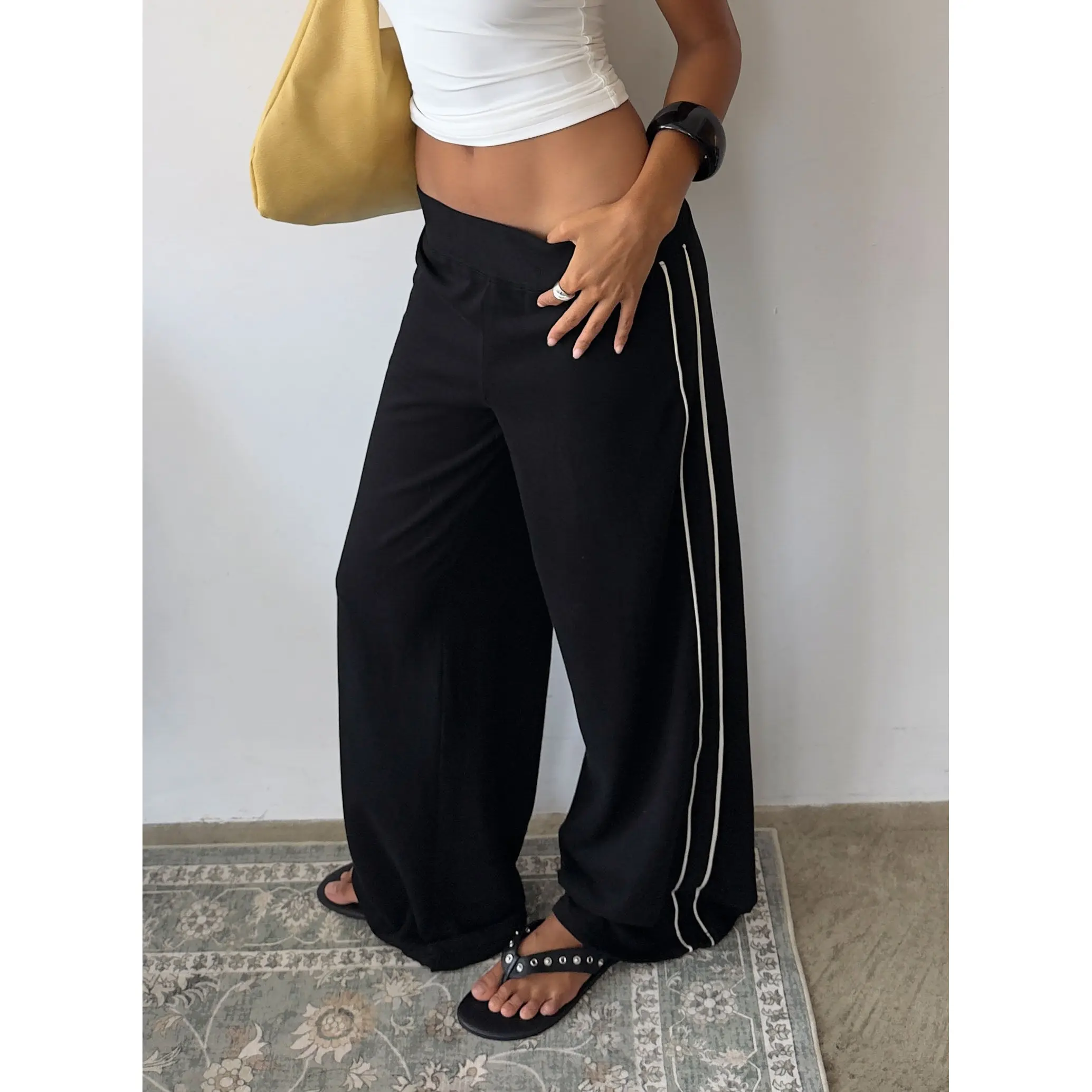 Ascenda Straight Leg Track Pant Black