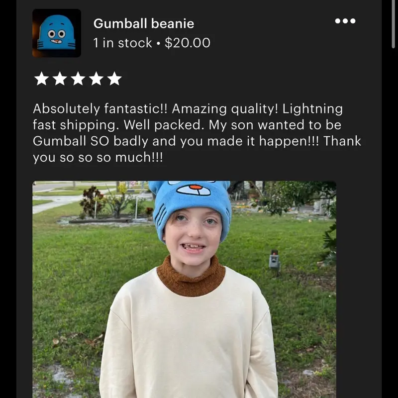 Gumball beanie