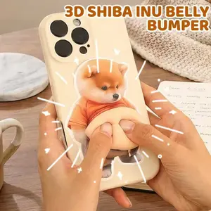 Cute Dog Belly Sticker, Soft Silicone Self-Adhesive Party Decal, Adorable Puppy Design, Perfect for Parties and Decorations