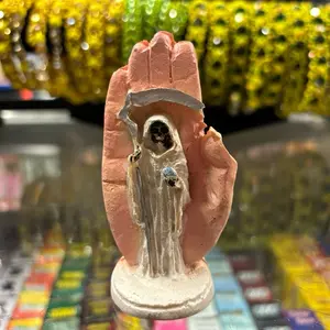 Small White Santa Muerte Statue