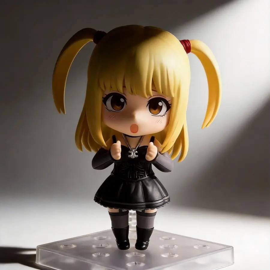 Misa Amane Female Chibi Doll - Death Note Anime & Manga Nendoroid-like Figure, 10cm Decorative Piece for Anime Collectors, Decoration
