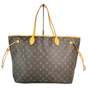 Pre-owned Louis Vuitton Leather Tote Bags GM Neverfull Monogram Canvas Tote Bag