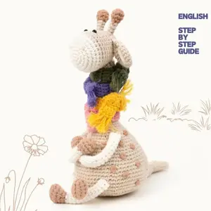 Crochet Giraffe Plush with Scarf – Cozy Handmade Gift