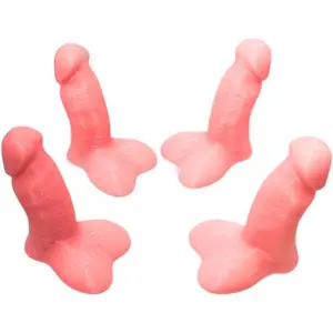 Glow in The Dark Valve Stem Caps, Glow in The Dark Car Tire Caps, Little Buddy Valve Cap, Glowing Luminous Tire Valve Stem, 4 Pack (Glow in The Dark Pink)