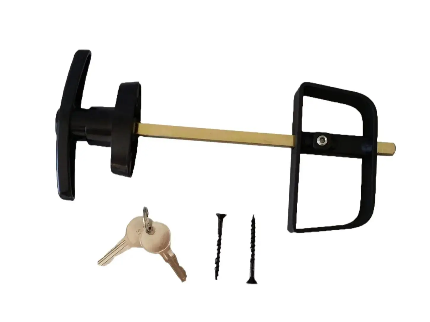 Shed Windows and More Shed T Handle Lock Set 4-1/2" Stem Pair of Keys
