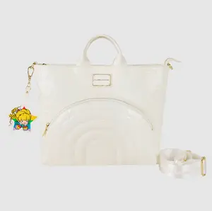 Rainbow Brite Iridescent Convertible Backpack & Tote Crossbody Bag