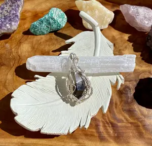 Touch Of A Feather - Smoky Quartz (Grounding) - Necklace